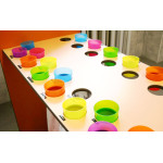 Kinder glass and towel holders